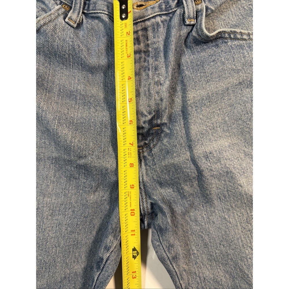 Wrangler Jeans Men's 34x29 Premium Quality Light Wash Straight Leg Workwear - Picture 11 of 14